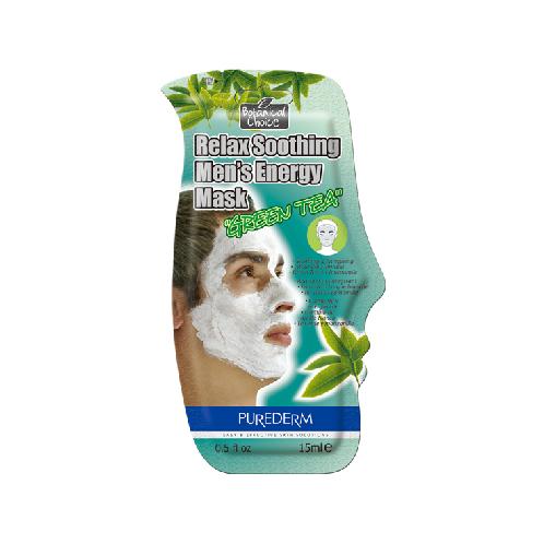 PUREDERM Relax Soothing Men’s Energy Mask - Green Tea